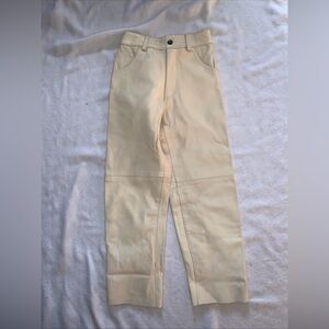 LEATHER PANTS CHILDREN SIZE 8 Elastic Waist EXCELLENT LEATHER HANDMADE Pakistan